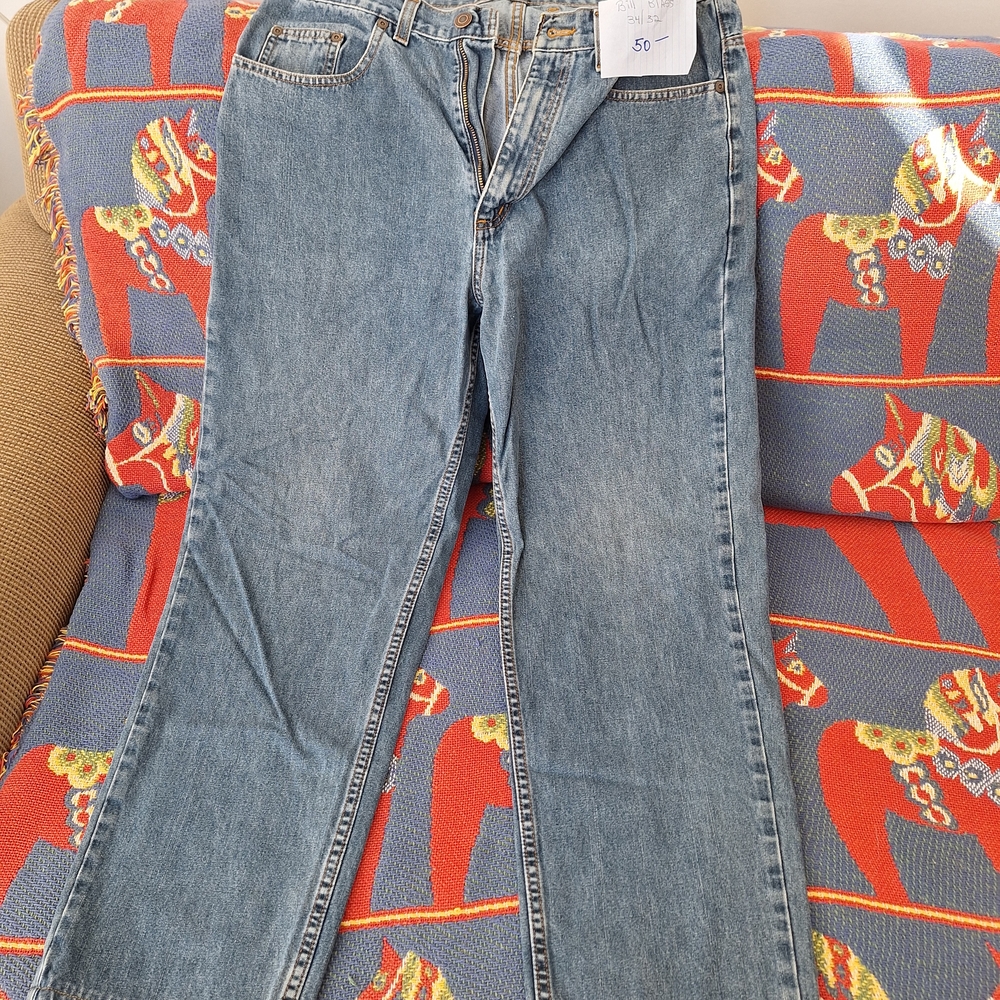 Bill Blass Blue Bootcut Jeans for Men